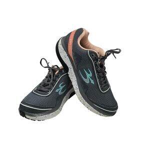 defy Gravity Defyer Wonens Athletic Shoes Sz 8.5 Grey Salmon Walking TB9024FGP-M